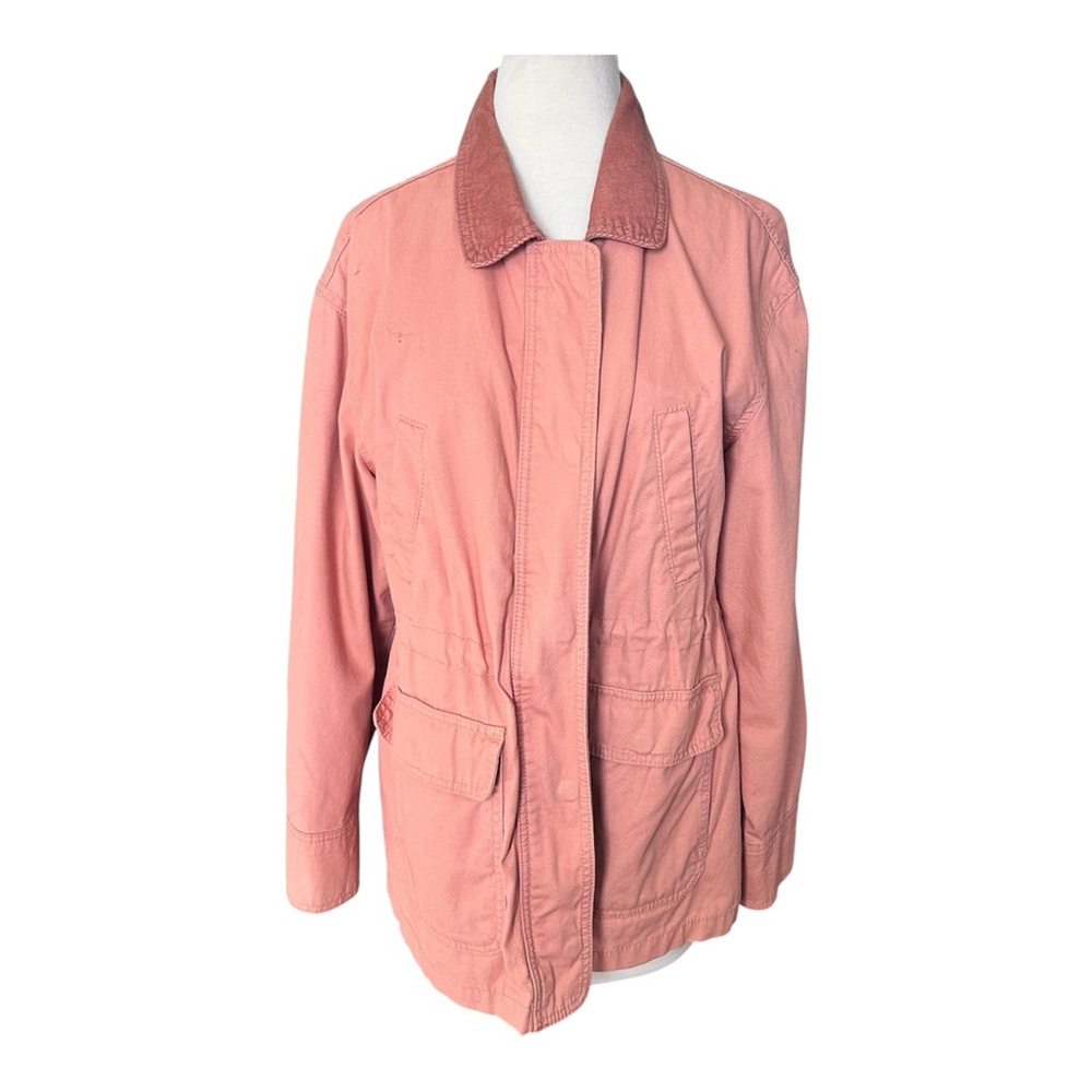a new day Women's Blush Utility Jacket Pink Barn Jacket Lightweight Like New